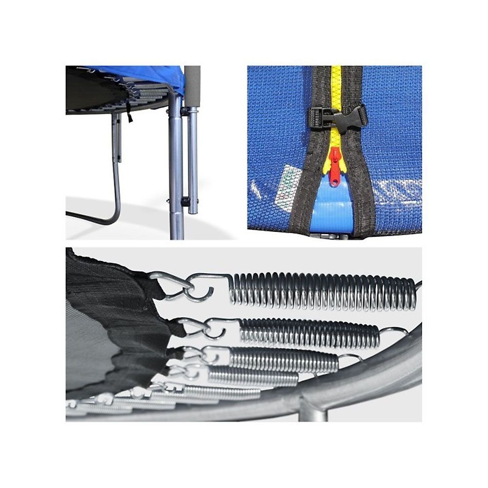 Детски батут с мрежа и стълба, 305 см