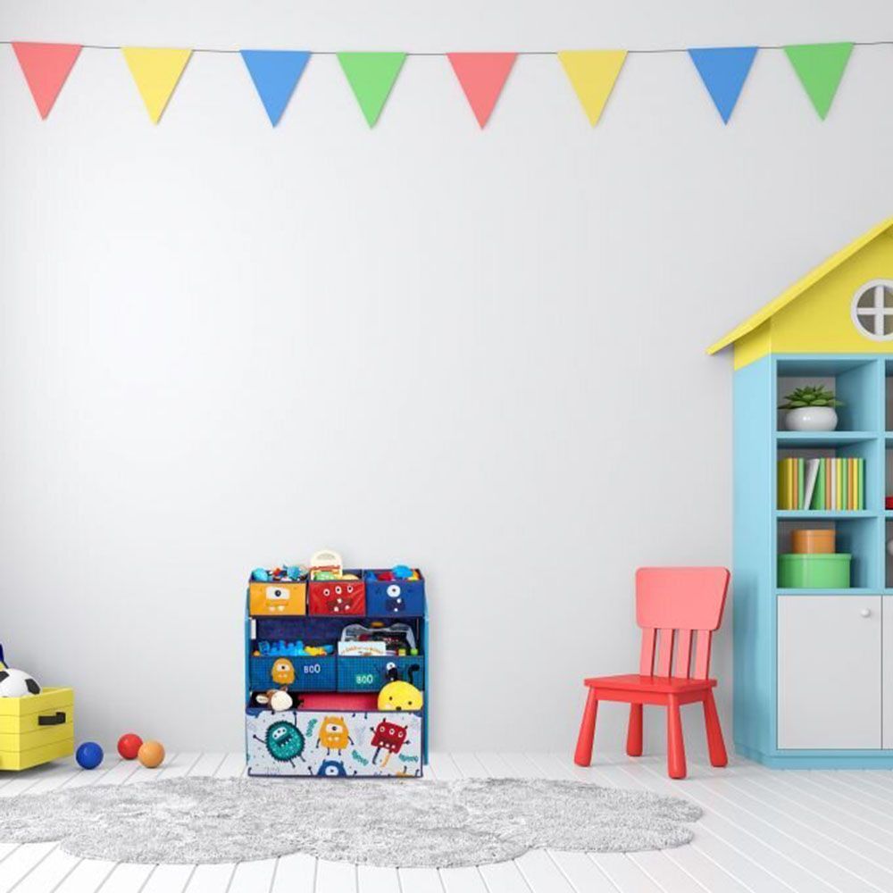 Детски стелаж-органайзер с 6 кутии, Избери чудовище!