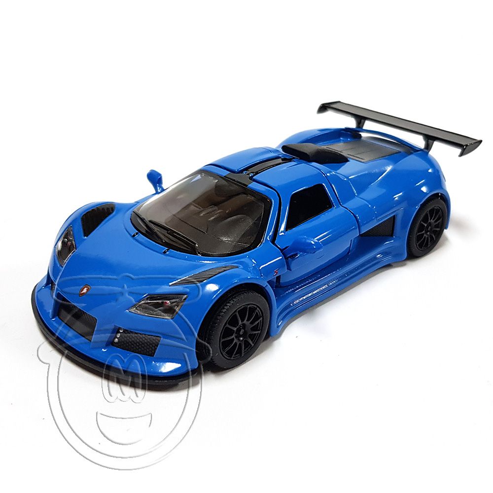 Kinsmart, Метална кола, Gumpert Apollo Sport, 2010, синя
