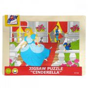 Дървен пъзел с рамка, Пепеляшка