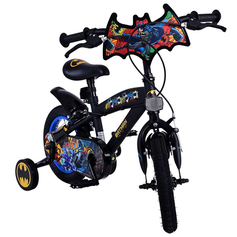Детски велосипед с помощни колела, Batman, 12 инча