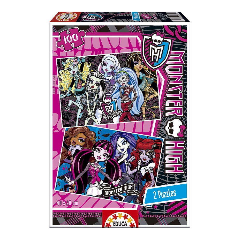 Educa, Monster High, два пъзела по 100 части