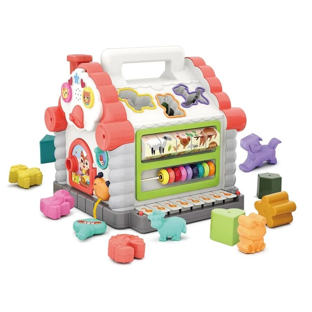 Бебешка образователна къщичка, със звук и светлина