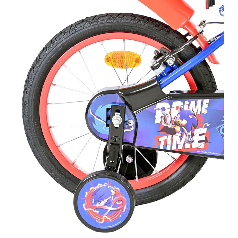 Детски велосипед с помощни колела, Sonic, 16 инча