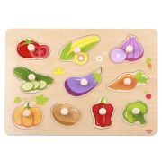 Дървен пъзел с дръжки, Зеленчуци