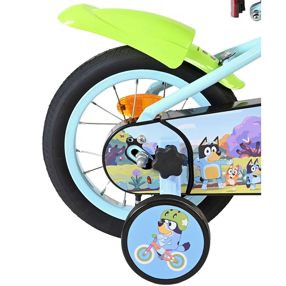 Детски велосипед с помощни колела, Bluey,12 инча