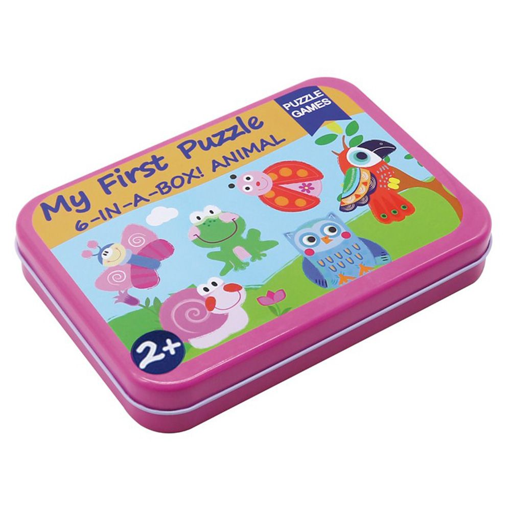 Andreu toys, Животни - пъзели за най-малките, 6 броя в кутия