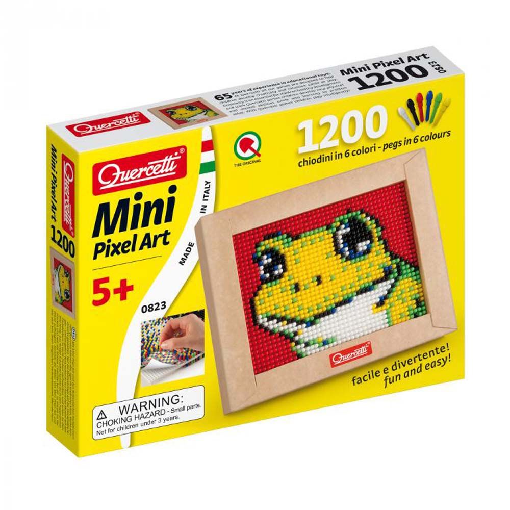 Quercetti, 0 Мозайка ЖАБА MINI PIXEL ART, 1200 части