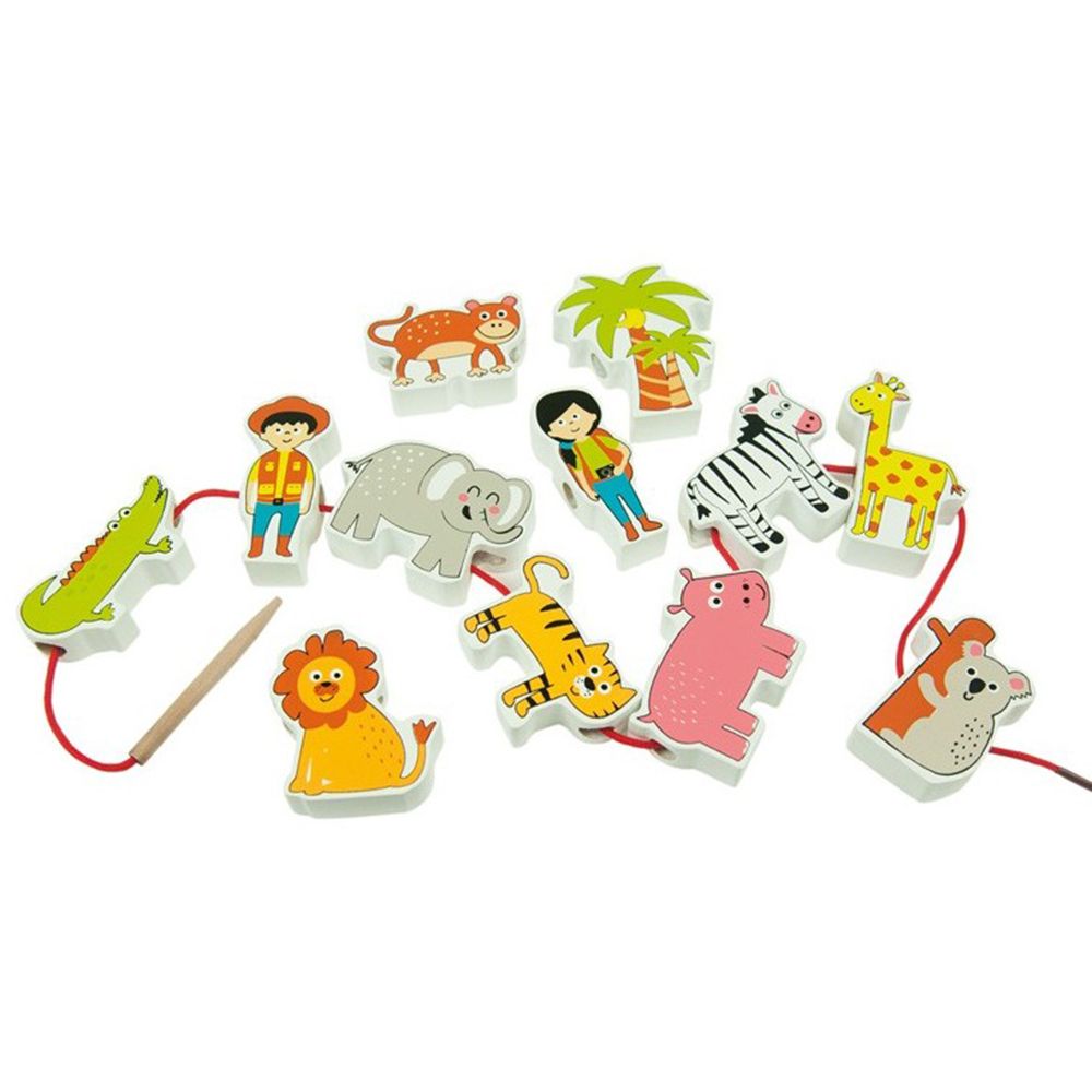 Andreu toys, Дървени фигури за нанизване, Джунгла