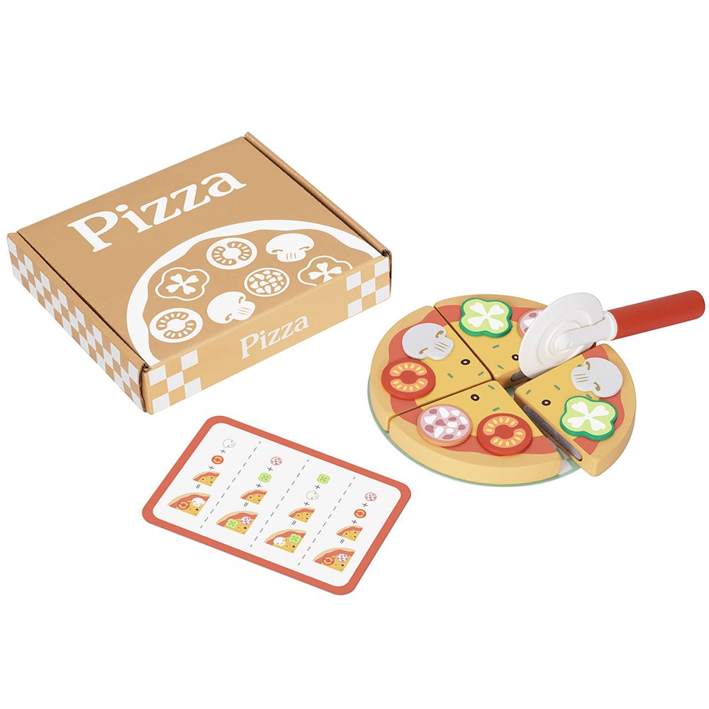 Дървен комплект за игра, Направи си пица