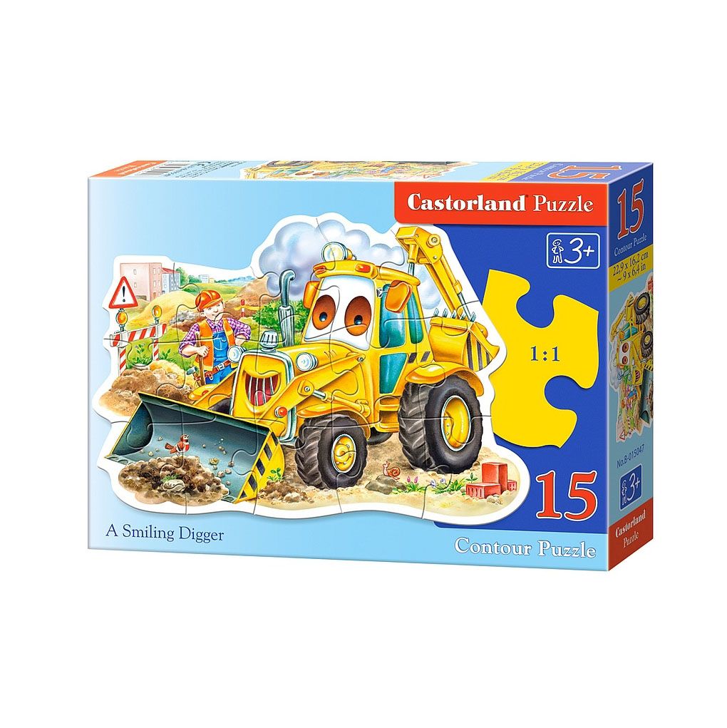 Castorland, Веселото тракторче, пъзел 15 части