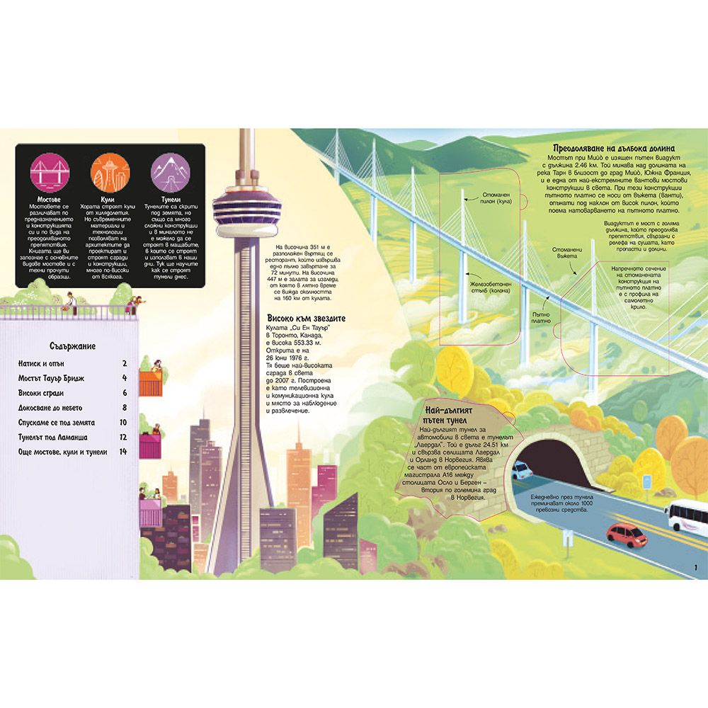 Разгледайте отвътре! Небостъргачи, мостове, тунели