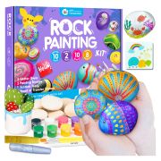 Рисуване върху камъни с металически бои и блясък