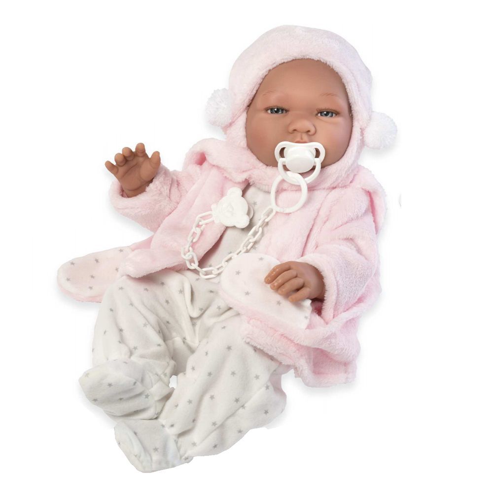 Дрехи за кукла, Розово палтенце и шапка за кукла Мария