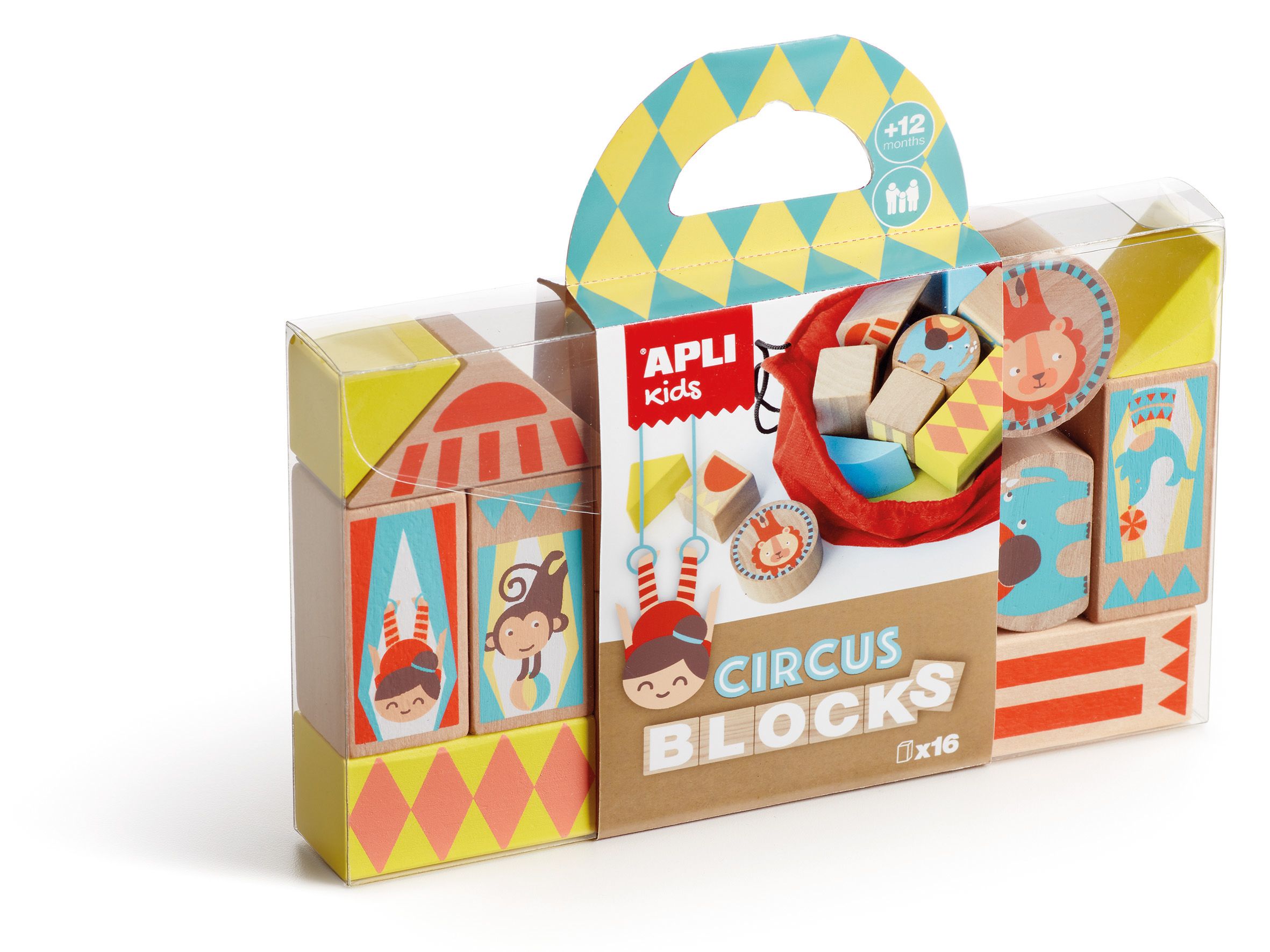Apli kids, Дървен конструктор, Ден в цирка, 16 части