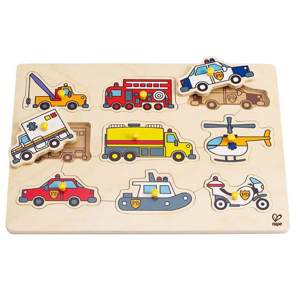 Hape, Дървен пъзел с дръжки, Неотложна помощ