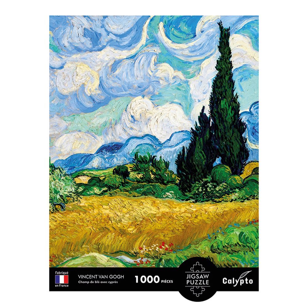 Пъзел картина, Пшеничено поле с кипариси, 1000 части