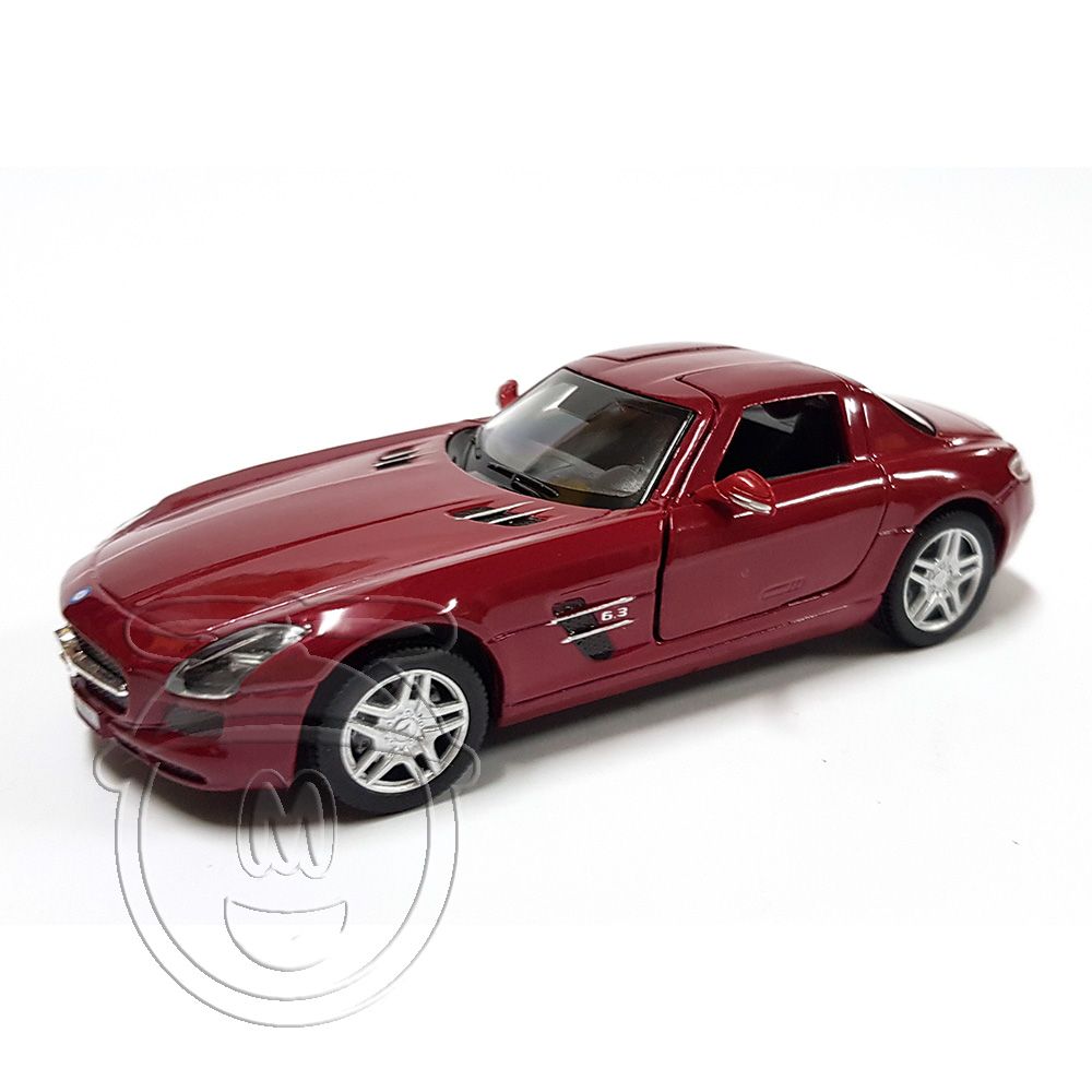 Kinsmart, Метална кола, Mercedes SLS AMG Coupé, винено червен