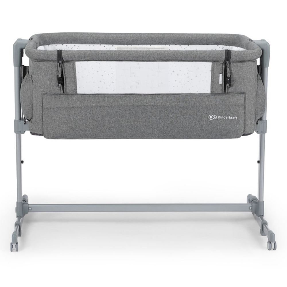 Kinderkraft, Бебешка кошара NESTE Up, 2 в 1, тъмно сива