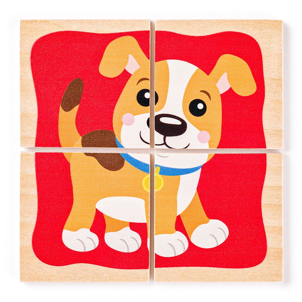 Мини пъзели в дървена кутия, Животни