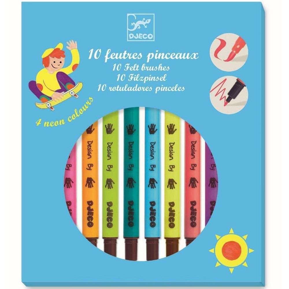 Djeco, Флумастри, Слънце, 10 броя
