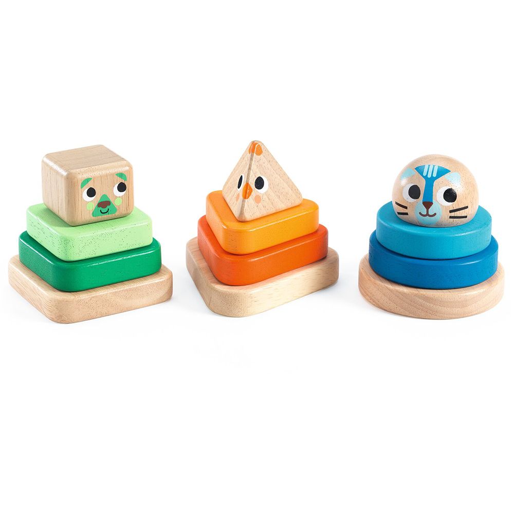 Djeco, Дървен сортер, Фигурки