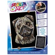 Изкуство с пайети, Мопс