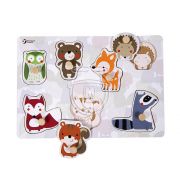 Дървен пъзел с дръжки, Горските животни