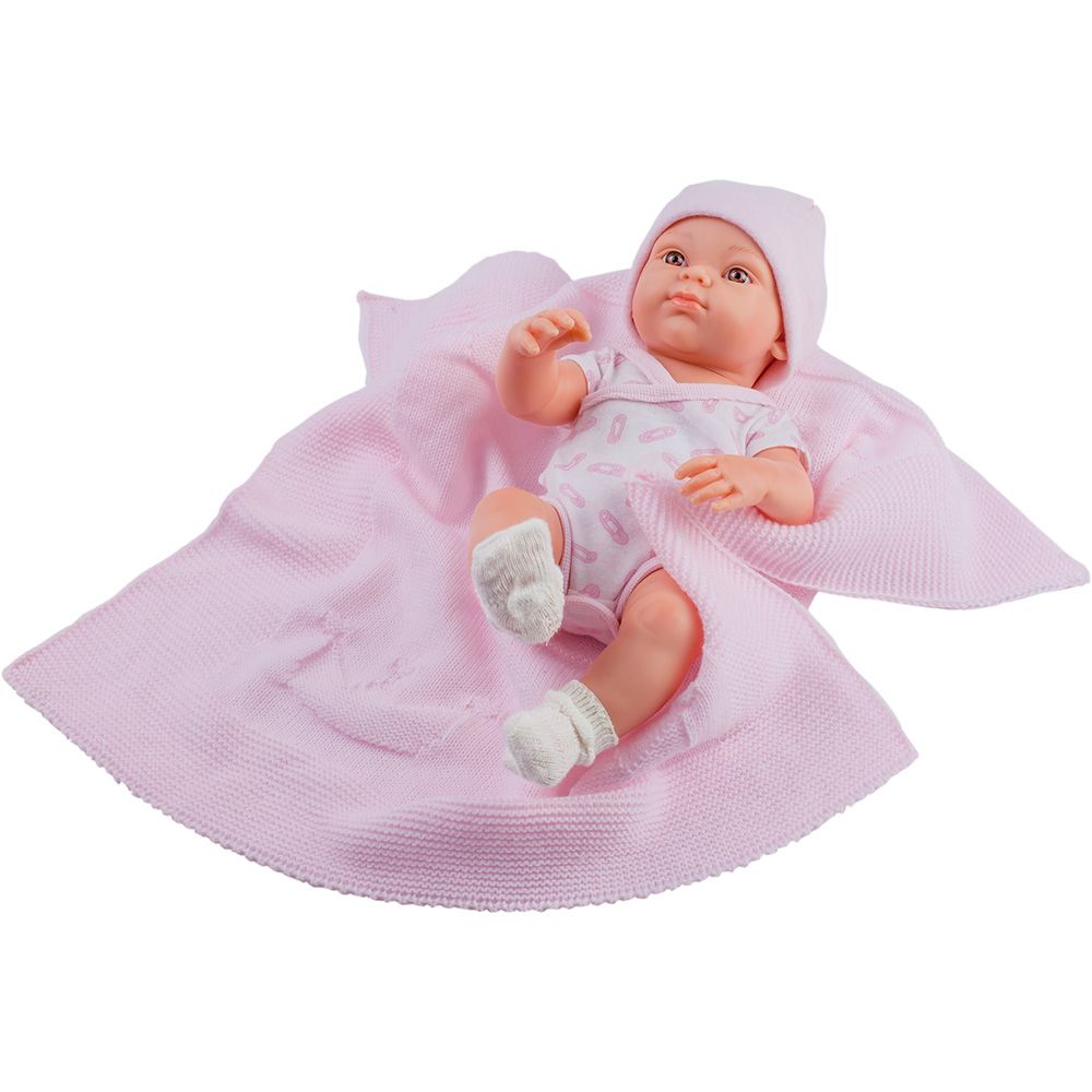 Mini Pikolines, Кукла-бебе, Mantita Rosa, с одеало, 32 см, Paola Reina