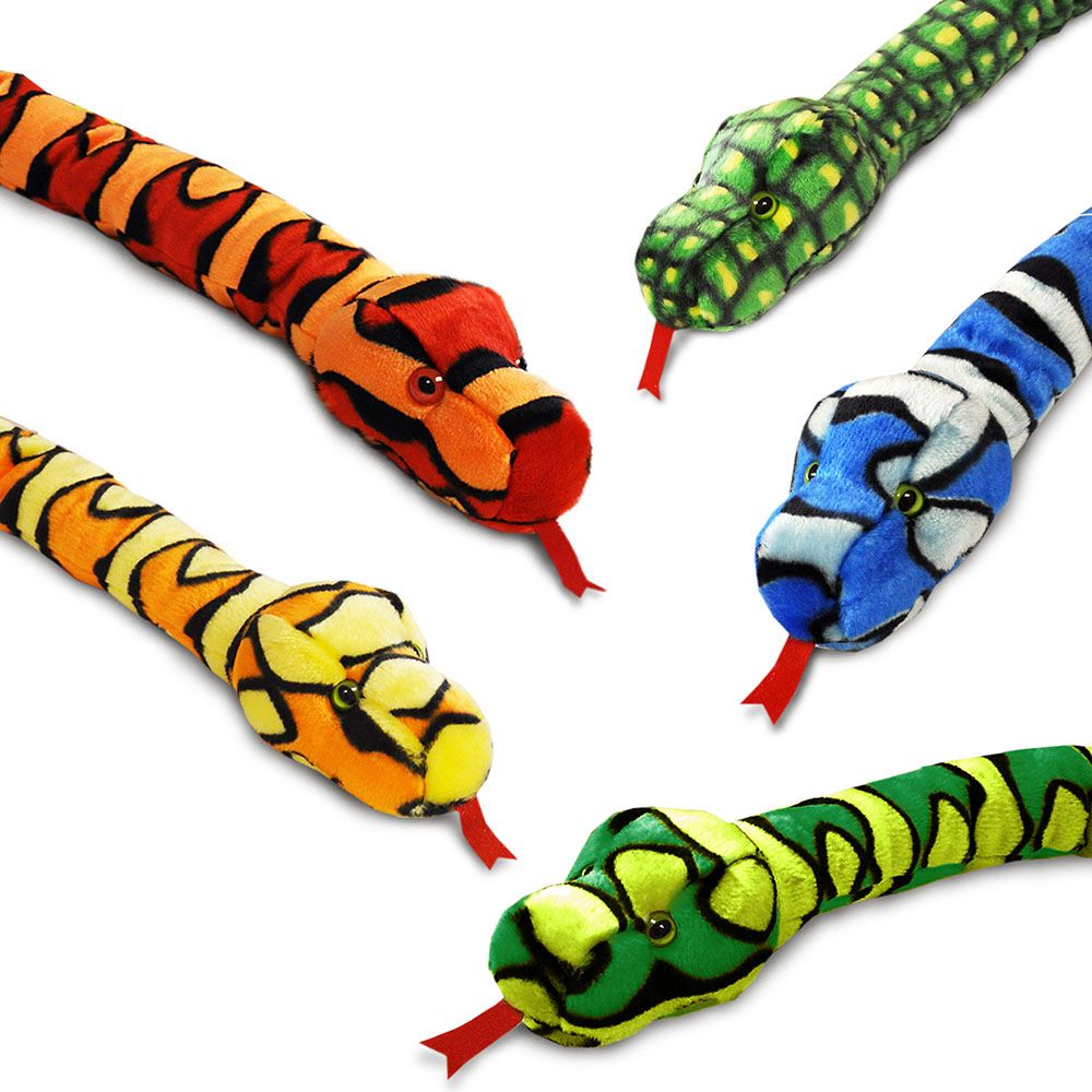 Плюшена играчка, Змия, 100 см, асортимент