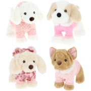 Кученце с дрешка, 18 см, асортимент
