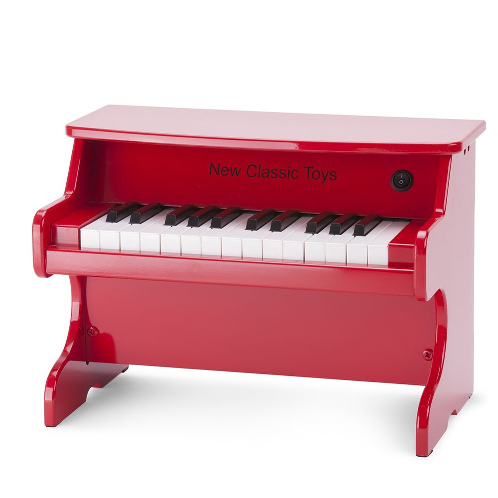 New Classic Toys, Детско дървено електронно пиано, червено