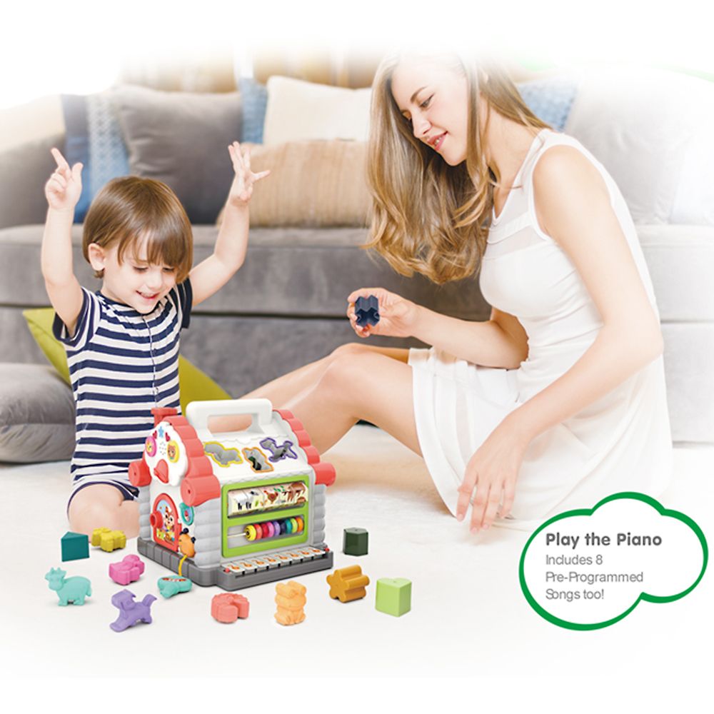 Бебешка образователна къщичка, със звук и светлина