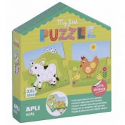 Моят първи дидактически пъзел със стикери, На двора