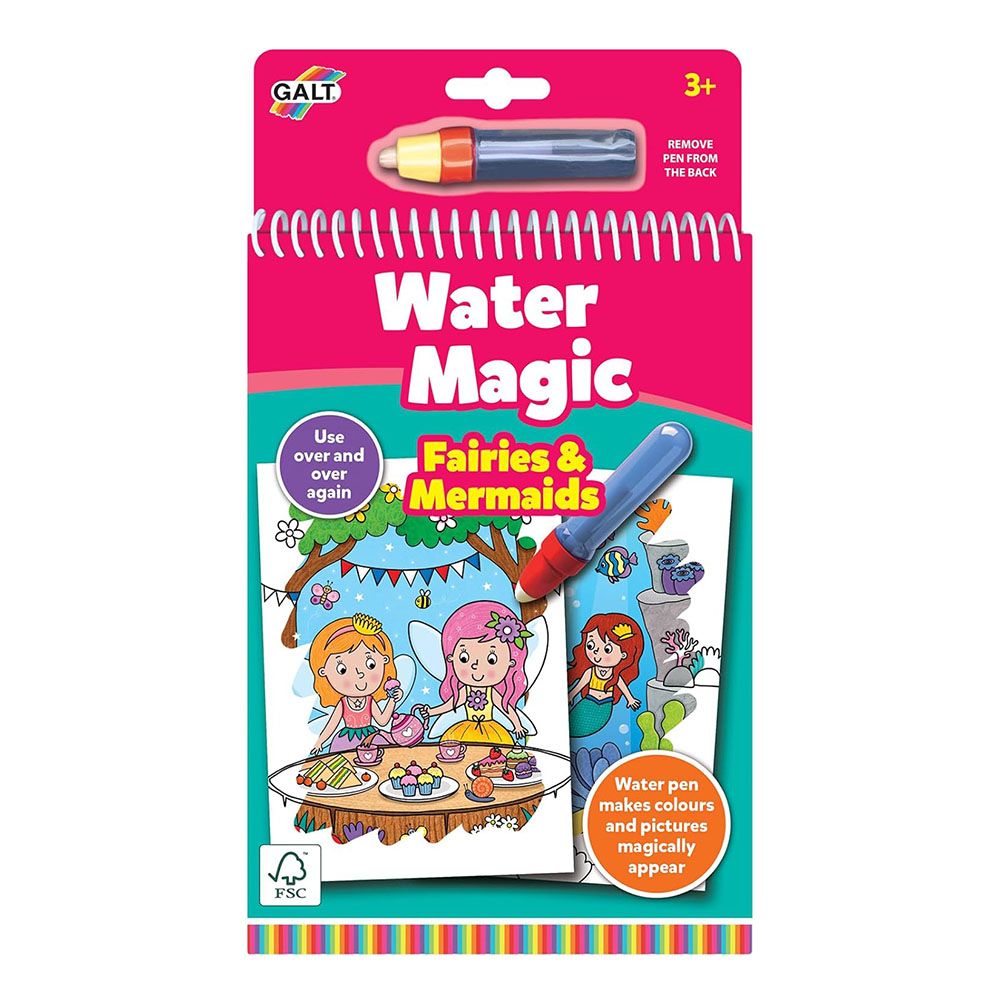 Galt Toys, Книжка за рисуване с вода, Феи и русалки