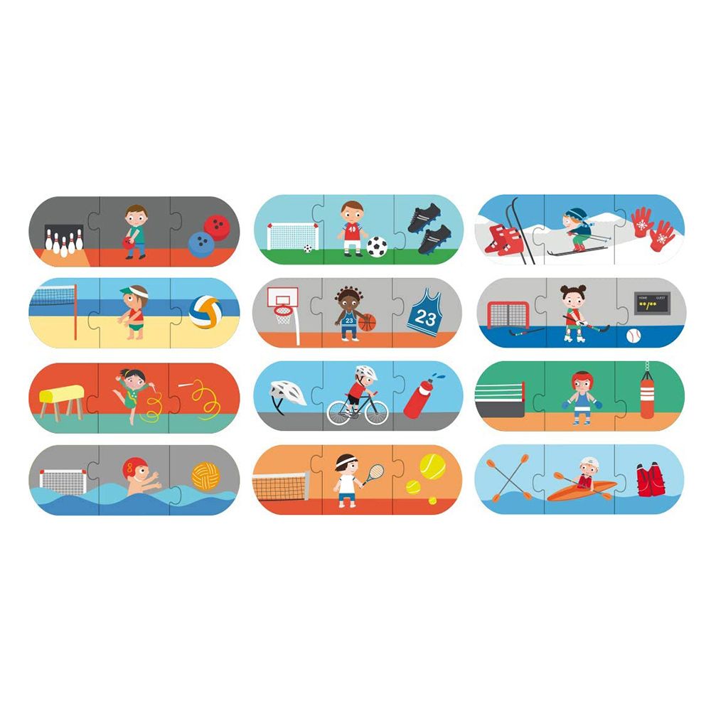 Образователен пъзел, Спортовете, 36 елемента