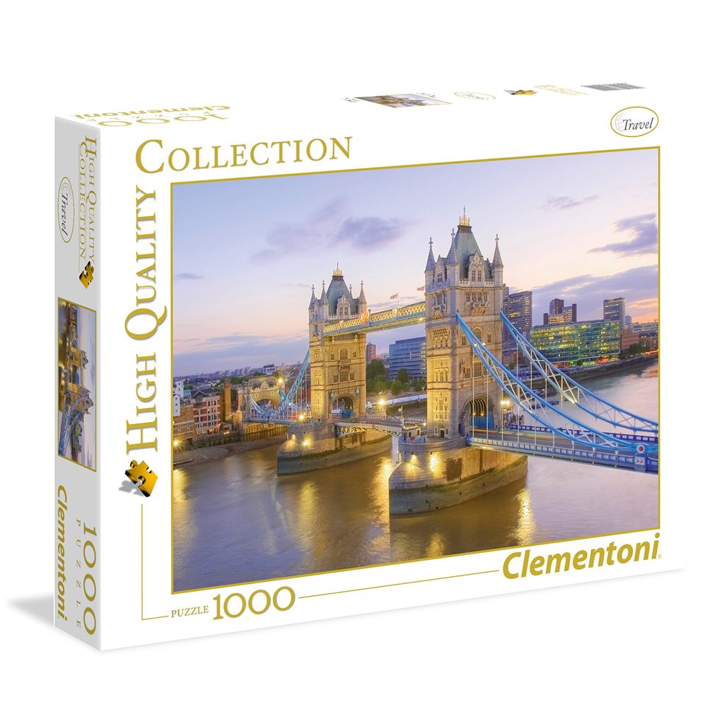 High quality collection, Тауър бридж, пъзел 1000 части, Clementoni