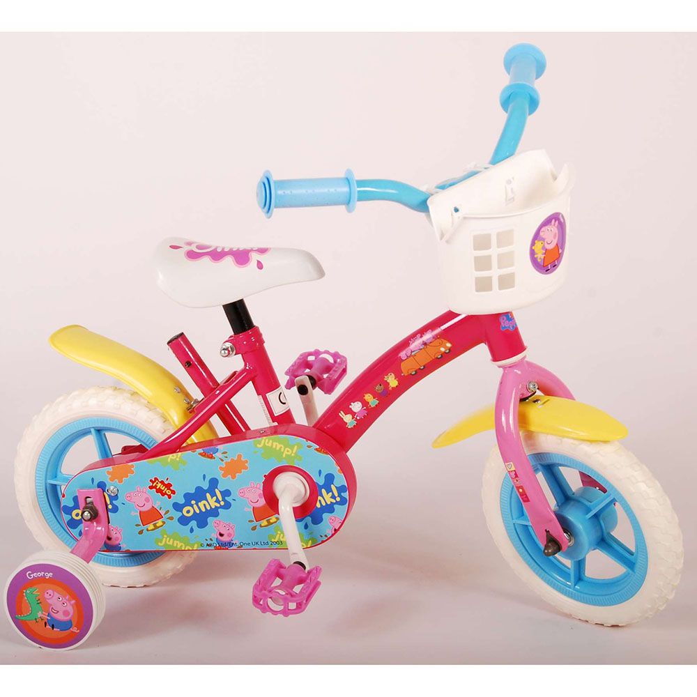 Велосипед с помощни колела, Peppa Pig, 10 инча