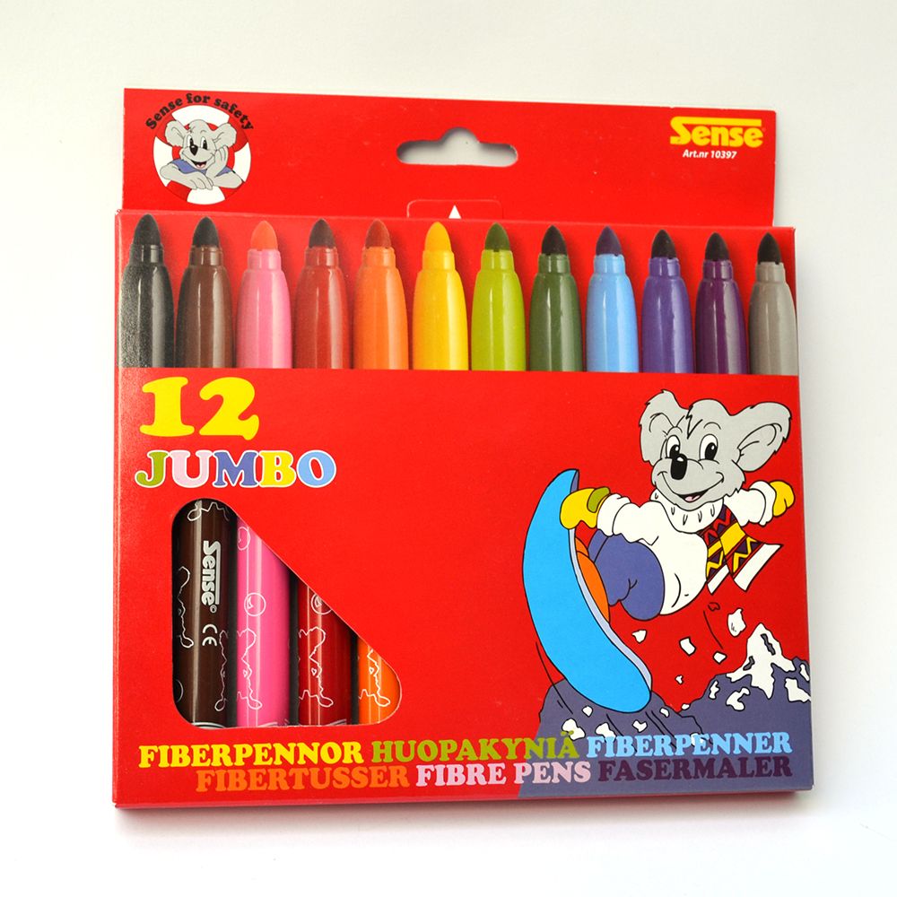 Sense, Флумастери Джъмбо, 12 броя