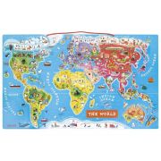 Магнитна карта на света, пъзел с магнитни части