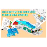 Руло стикер за оцветяване, Истории с животни, 40 см x 3 м