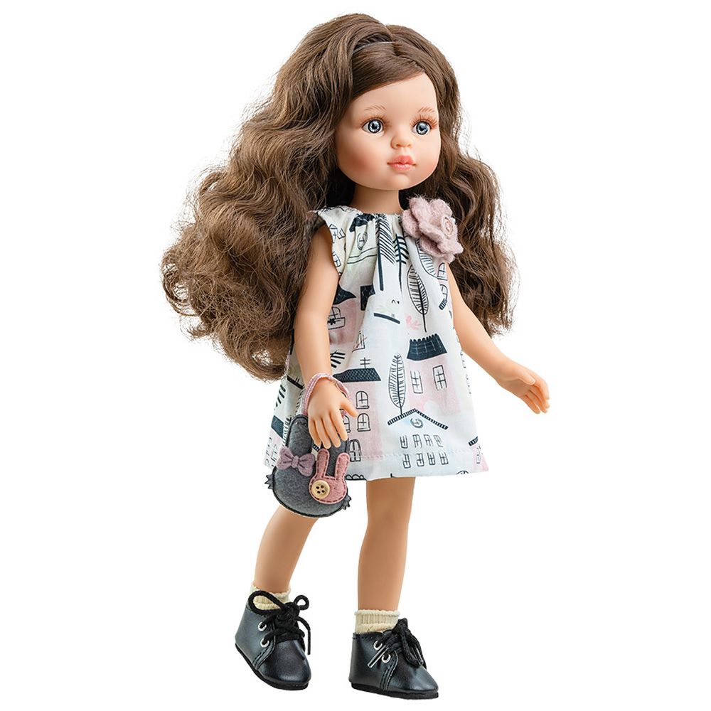 Las Amigas, Кукла Карол, с артистична чантичка, 32 см, Paola Reina