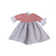 Рокля с дантели, за кукла Силия, 30 см
