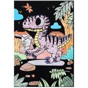 Комплект за оцветяване с кадифе, Динозавър