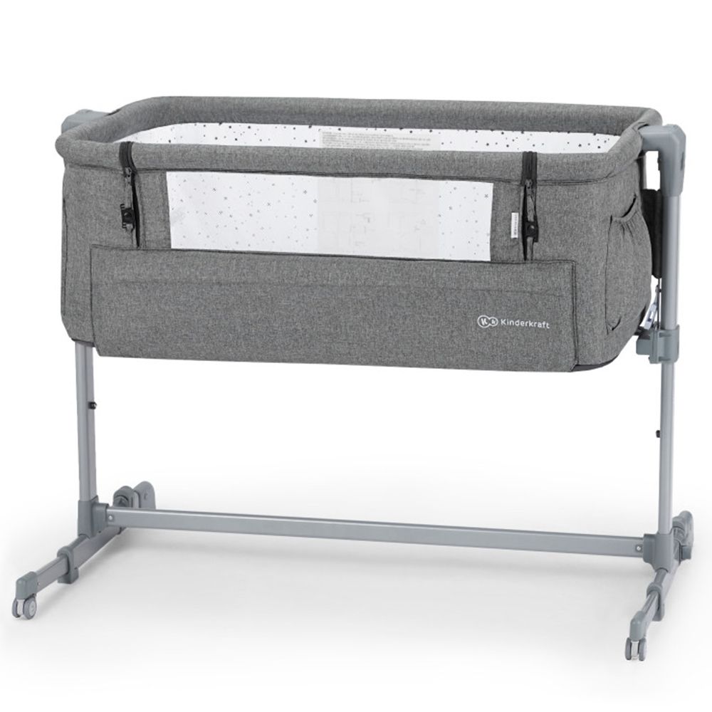 Бебешка кошара NESTE Up, 2 в 1, тъмно сива