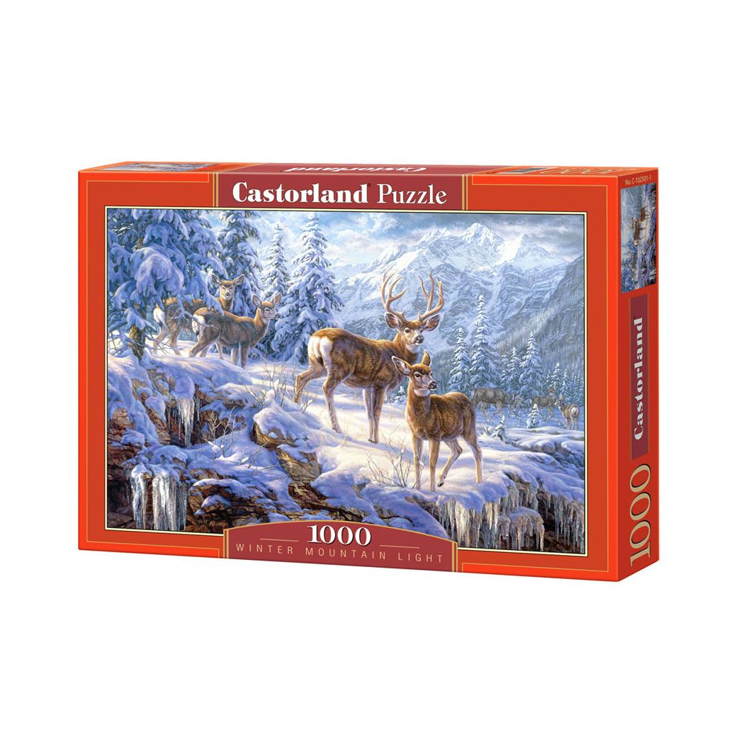 Castorland, Зимна планинска светлина, пъзел 1000 части