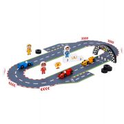 Дървена игра Състезание с колички