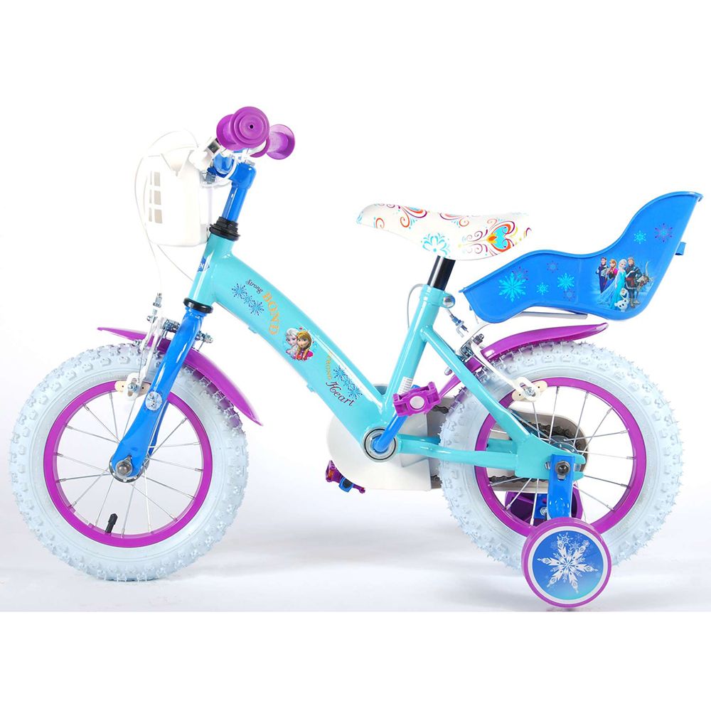 Детски велосипед, Дисни Frozen, с помощни колела, 12 инча