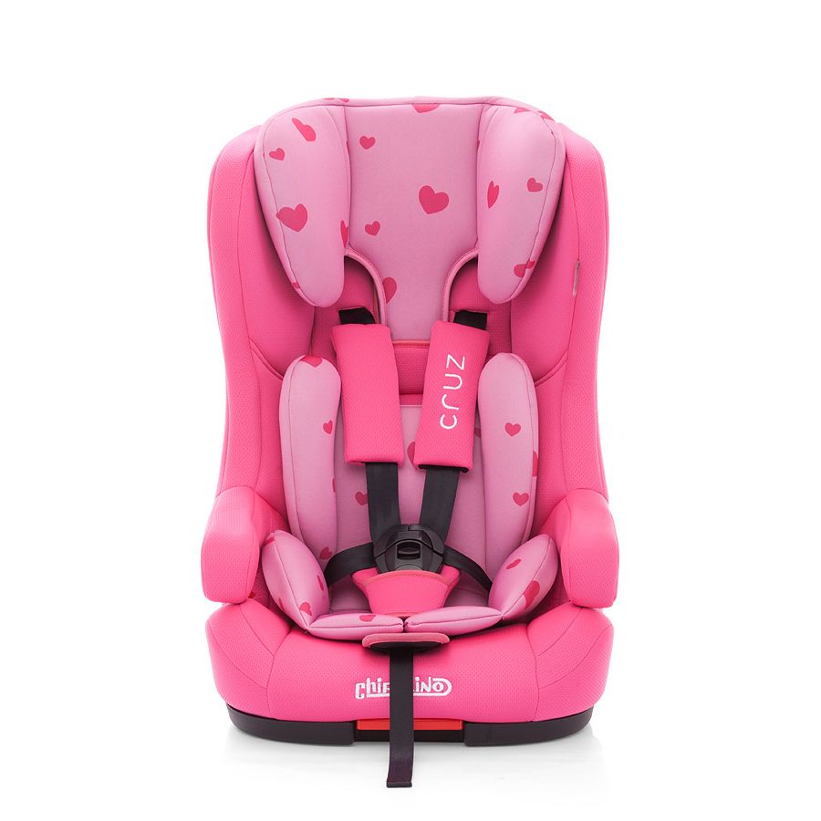 Столче за кола Круз с ISOFIX, , розови сърца