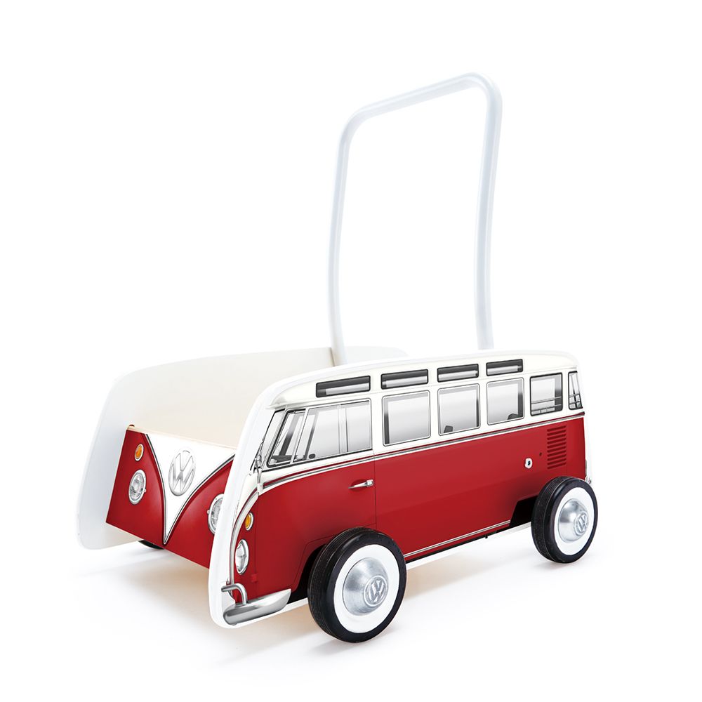 Hape, Дървенa детска проходилка, Червен класически автобус VW T1